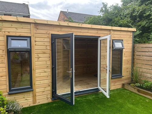 #PVC003 18x8 Pent Summer House
