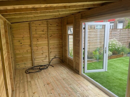 #PVC003 18x8 Pent Summer House