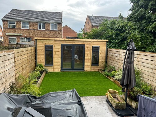 #PVC003 18x8 Pent Summer House