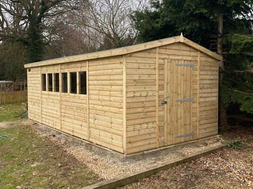 #A007 20x10 Apex Shed Workshop