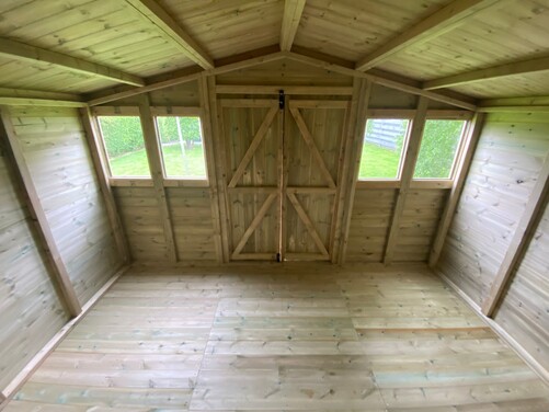 #A014 12x10 Apex Reverse Shed