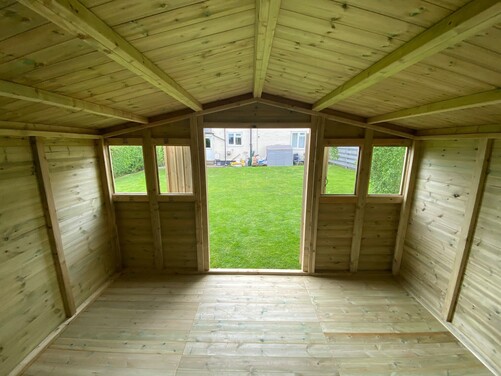 #A014 12x10 Apex Reverse Shed