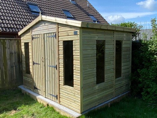 #A018 10x8 Apex Reverse Shed