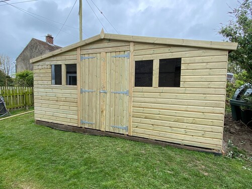 #A021 16x8 Apex Reverse Shed