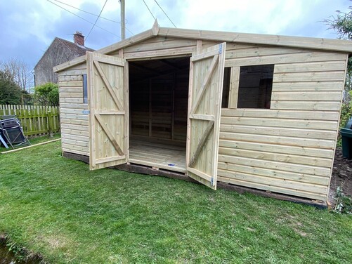 #A021 16x8 Apex Reverse Shed