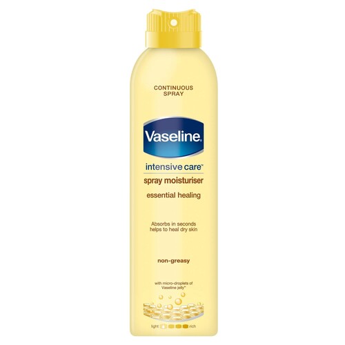 Vaseline Body Spray Moisturiser Essential Healing 190ml