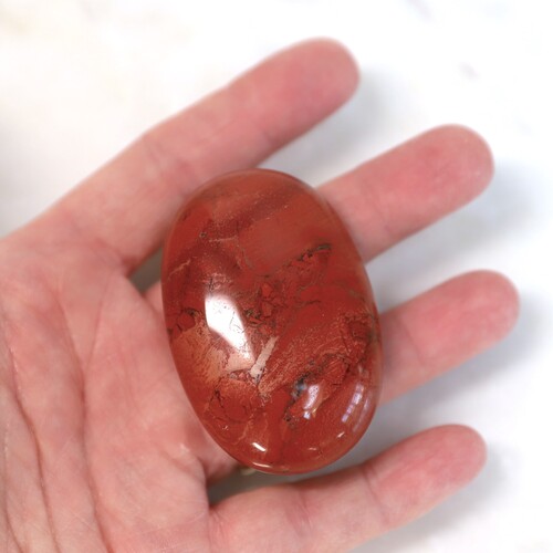 Red Jasper Palm Stone