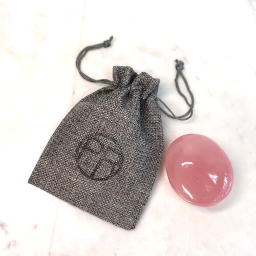 Rose Quartz Palm Stone