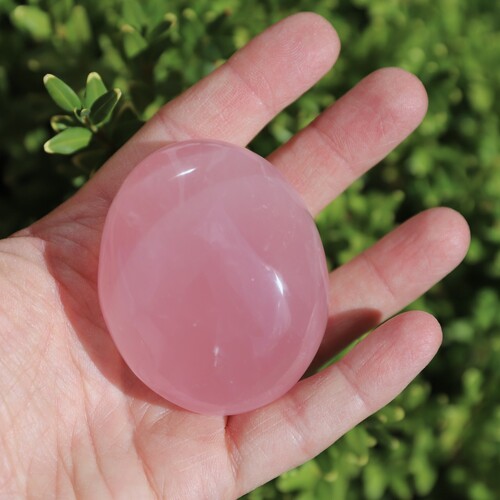 Rose Quartz Palm Stone