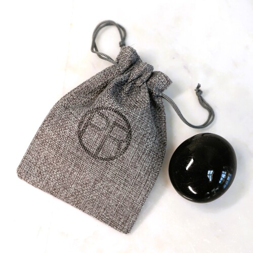 Black Tourmaline Palm Stone