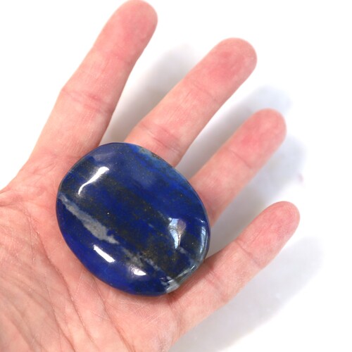 Blue Lapis Lazuli Polished Palm Stone