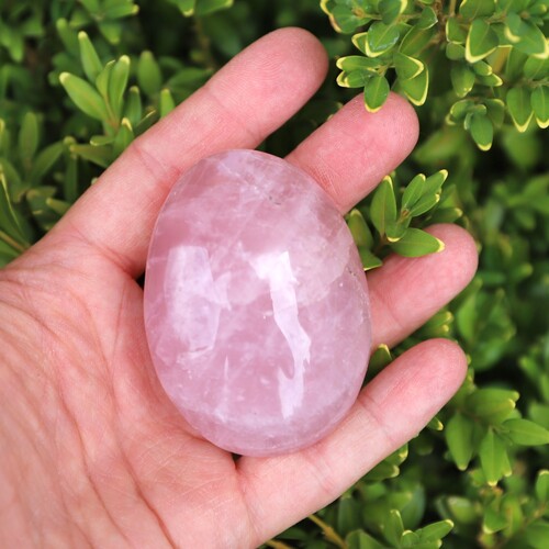 Rose Quartz Palm Stone