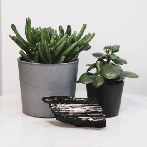 Black Tourmaline Crystal Free Form