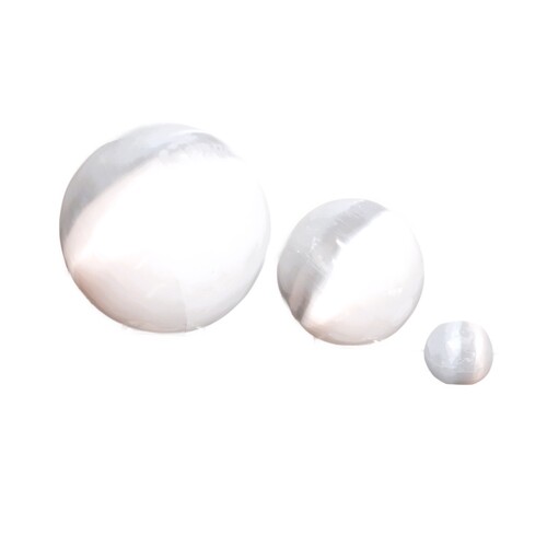 Selenite 3 Piece Sphere Set
