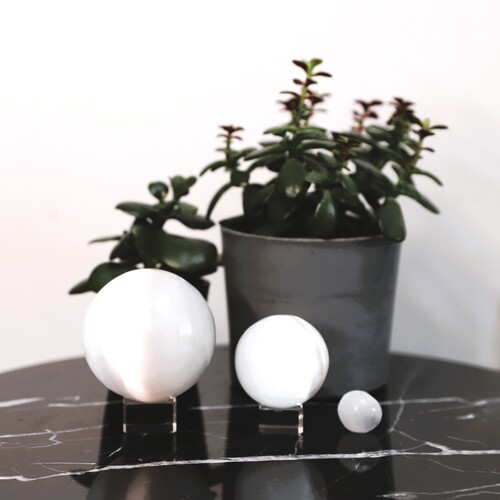 Selenite 3 Piece Sphere Set
