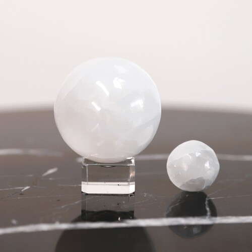 Selenite 2 Piece Sphere Set