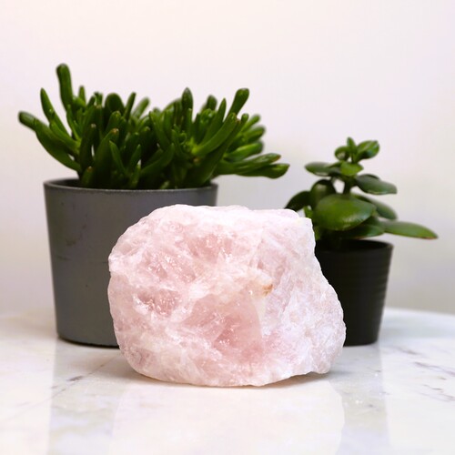 Rose Quartz Natural Crystal chunk