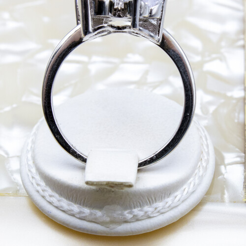 925 Sterling Silver Ring Plated in Rhodium