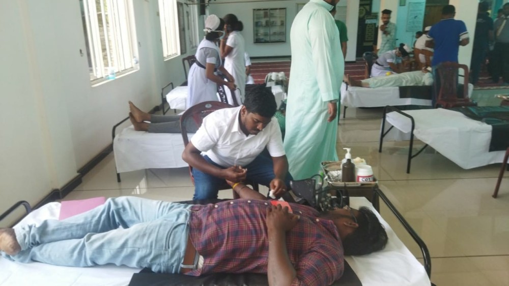 நிந்தவூரில் இரத்தான முகாம்