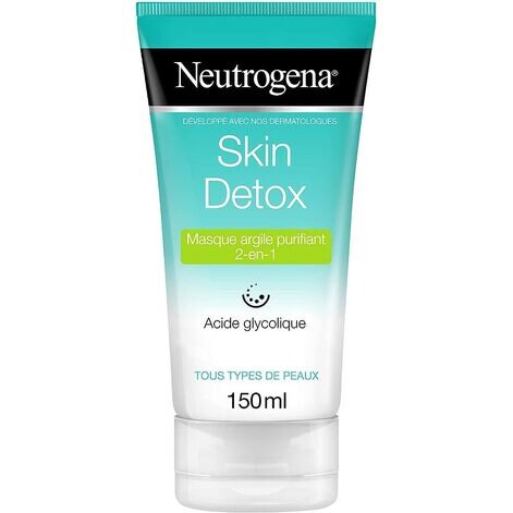 Neutrogena skin detox purifying clay mask 2 in 1 150ml