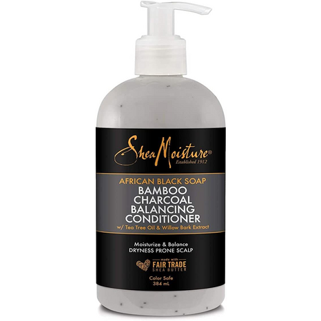 Shea Moisture African Black Soap Bamboo Charcoal Balancing Conditioner 13oz