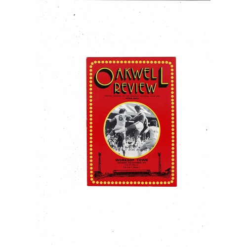 Barnsley v Worksop Town FA Cup Football Programme 1978/79