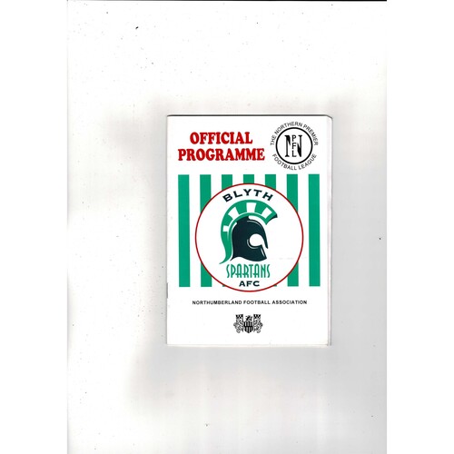 Blyth Spartans v Barrow FA Cup Football Programme 1994/95