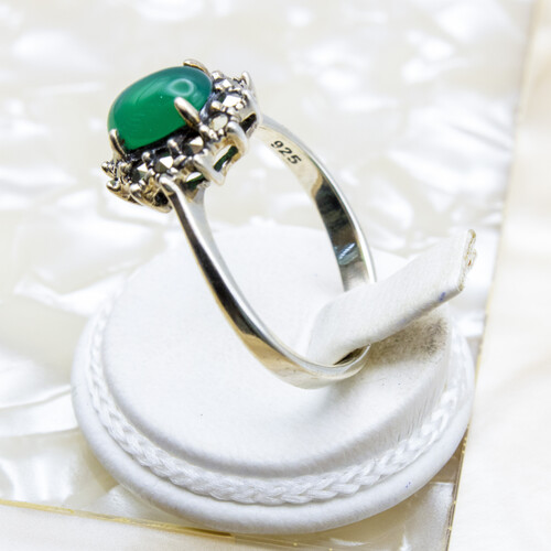 Silver Ring with Natural Gem Stones