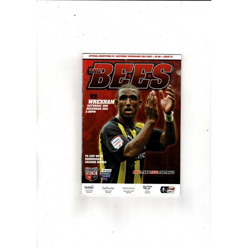 Brentford v Wrexham FA Cup Football Programme 2011/12