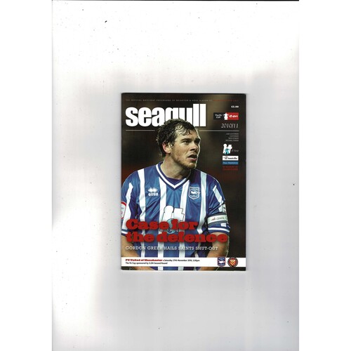 Brighton v FC United of Manchester FA Cup Football Programme 2010/11