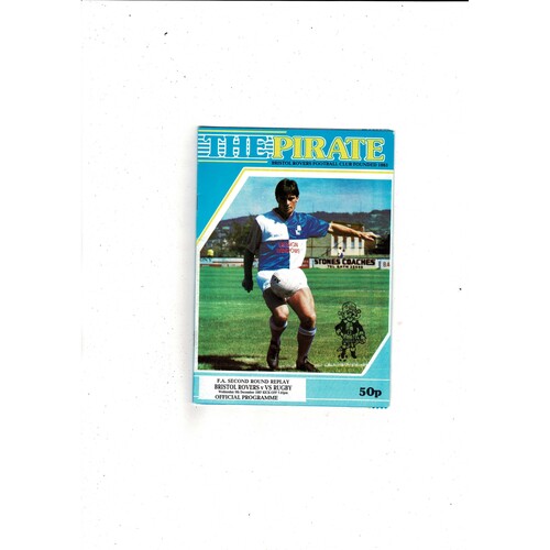 Bristol Rovers v Rugby FA Cup Football Programme 1987/88