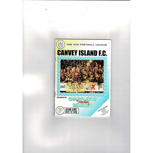 Canvey Island v Brighton FA Cup Football Programme 1995/96