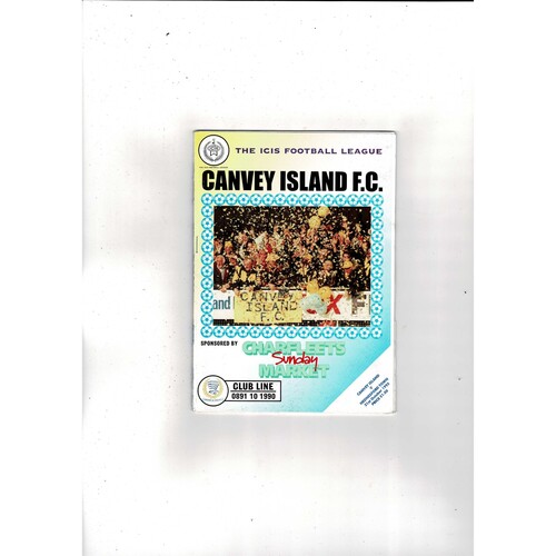 Canvey Island v Hednesford Town FA Cup Football Programme 1995/96