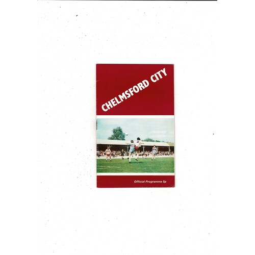 Chelmsford City v Telford United FA Cup Football Programme 1972/73