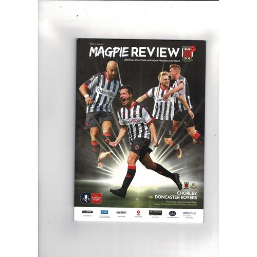 Chorley v Doncaster Rovers FA Cup Football Programme 2018/19
