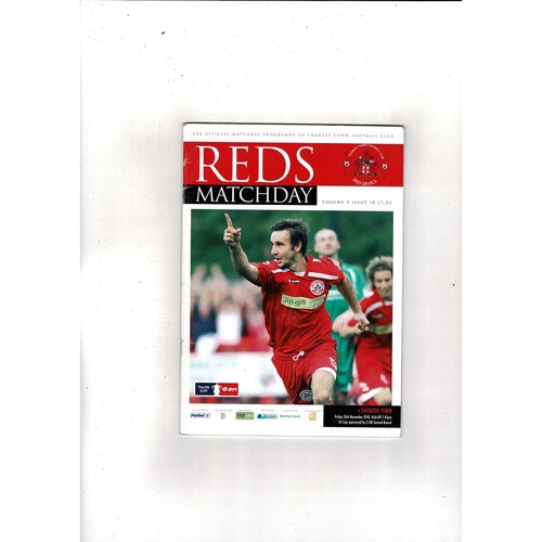 Crawley Town v Swindon Town FA Cup Football Programme + Press cutting2010/11