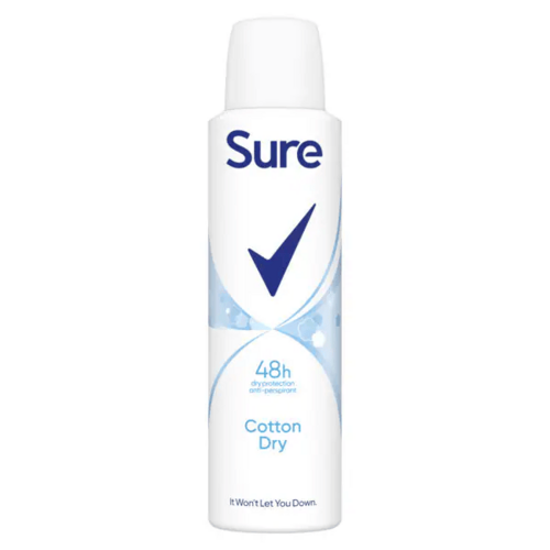 Sure Women Cotton Dry Antiperspirant Deodorant Aerosol 150ml