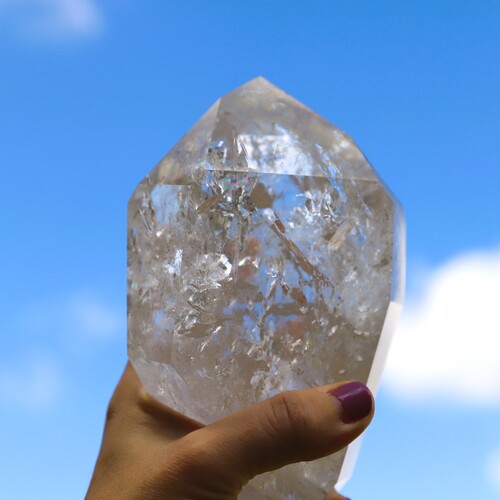 Lemurian Quartz Polished Point