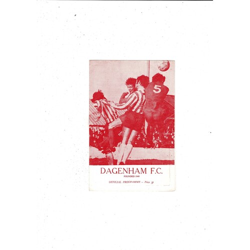 Dagenham v Aldershot FA Cup Football Programme 1973/74