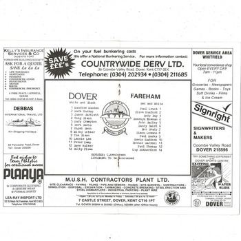 Dover Athletic v Fareham Town FA Cup Replay Football Programme 1988/89