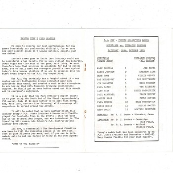 Dunstable Town v Nuneaton Borough FA Cup Football Programme 1985/86