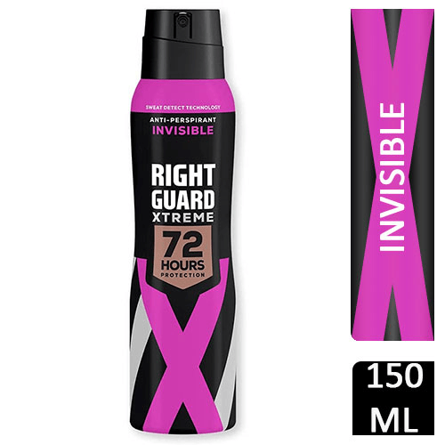 Right Guard Women Xtreme Anti-Perspirant Deodorant Invisible 150ml