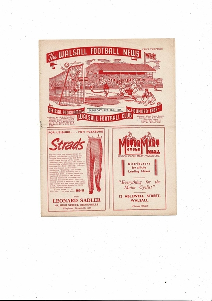 More Football Programmes listed today