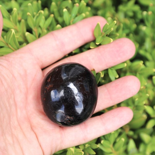 Black Tourmaline Palm Stone