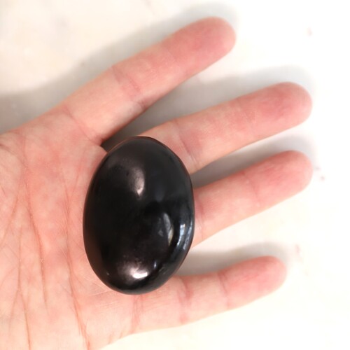 Black Tourmaline Palm Stone