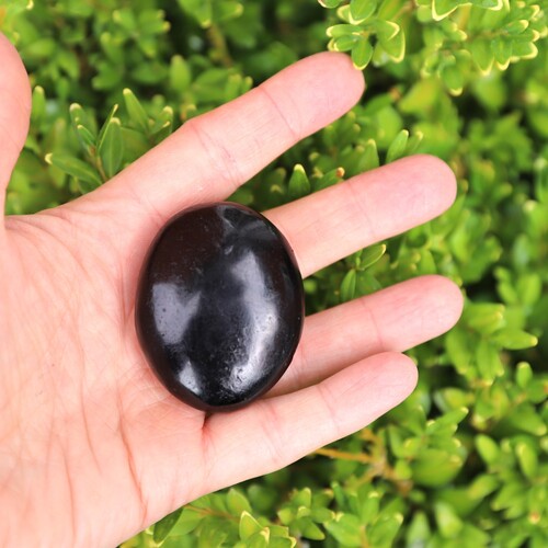 Black Tourmaline Palm Stone