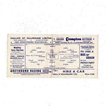 Gillingham v Folkstone FA Cup Football Programme 1965/66