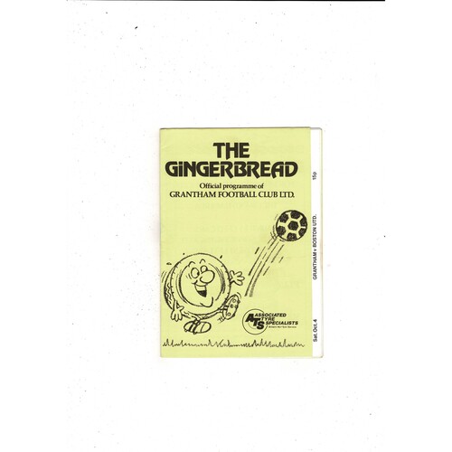 Grantham v Boston United FA Cup Football Programme 1980/81