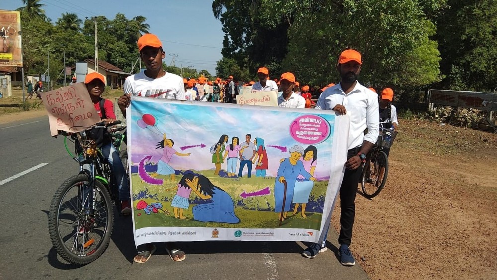 போதைப் பொருள் பாவனை மற்றும் சிறுவர் துஷ்பிரயோகத்திற்கு எதிராக பேரணி