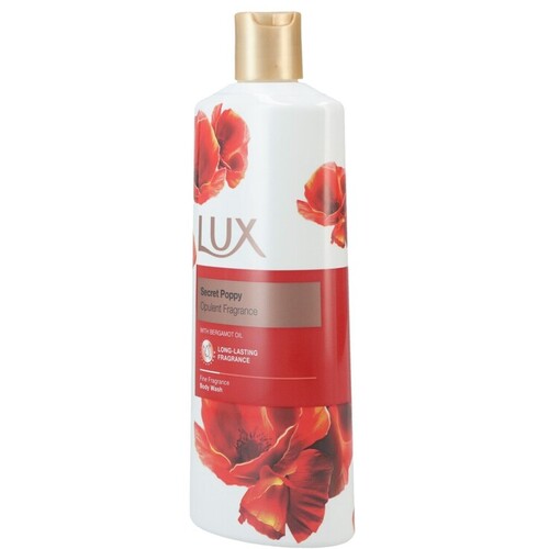 Lux Secret Poppy Opulent Fragrance with Bergamont Oil Body Wash 600ml